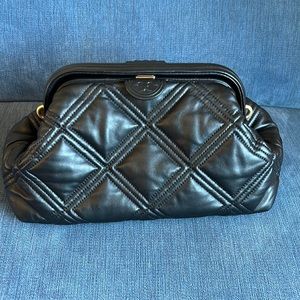 Soft black Tory purse